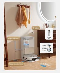 Bộ bơm xả nước tự động Dreame X40 Ultra ảnh 7