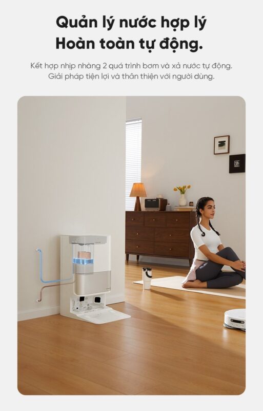 Bộ bơm xả nước tự động Dreame X30 Ultra – ảnh 8
