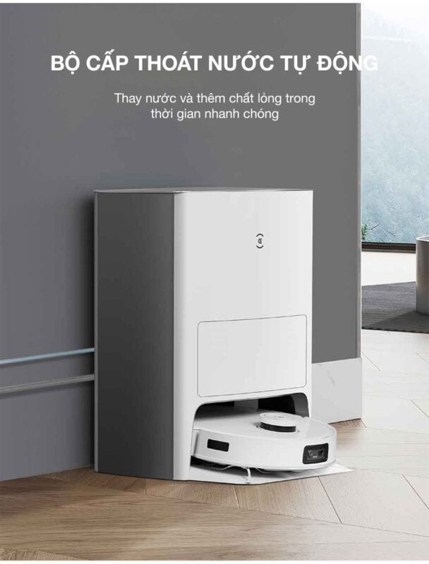 Bộ bơm xả nước tự động Ecovacs X2 OMNI – ảnh 6