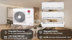 Bộ máy lạnh multi LG Inverter 2 dàn lạnh & cassette 4 HP Z4UQ36GFA0 ảnh 5