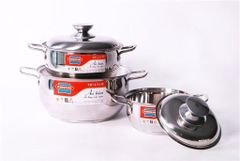 Bộ nồi inox 3 đáy Sunhouse SH335 ảnh 2