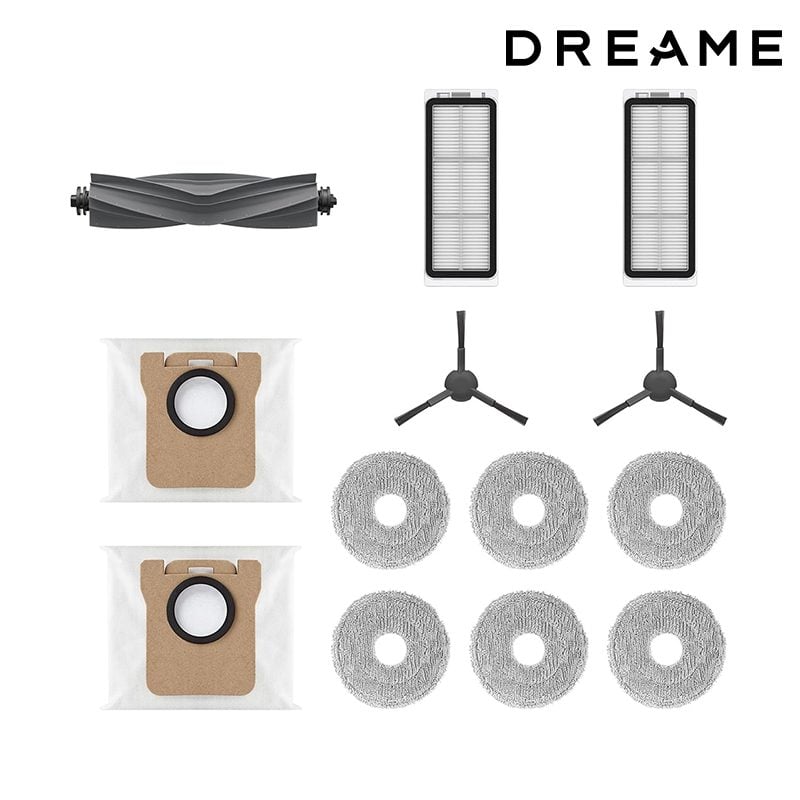Phụ kiện thay thế Dreame L10 Prime, chổi cạnh, chổi chính, giẻ lau