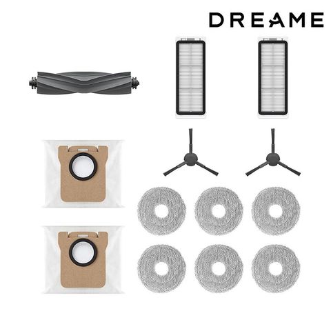 Phụ kiện thay thế Dreame L10 Prime, chổi cạnh, chổi chính, giẻ lau