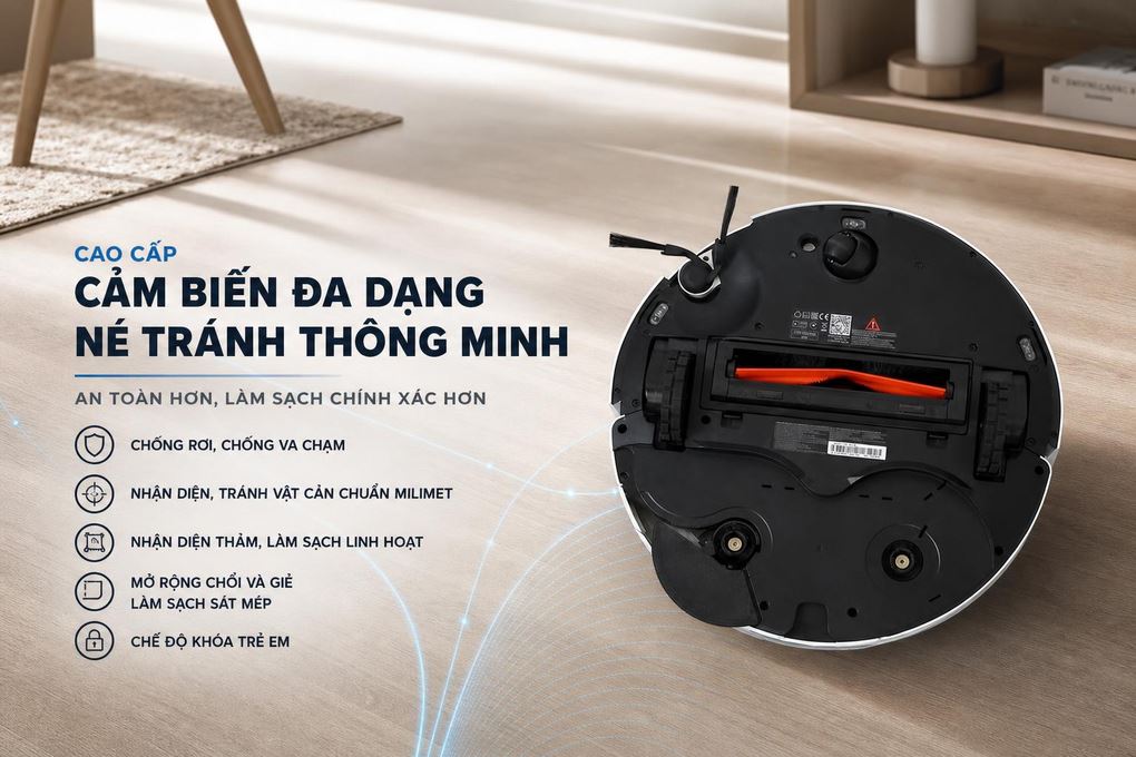 Robot hút bụi Xiaomi H50 Pro EU BHR089NEU - hình ảnh thực tế