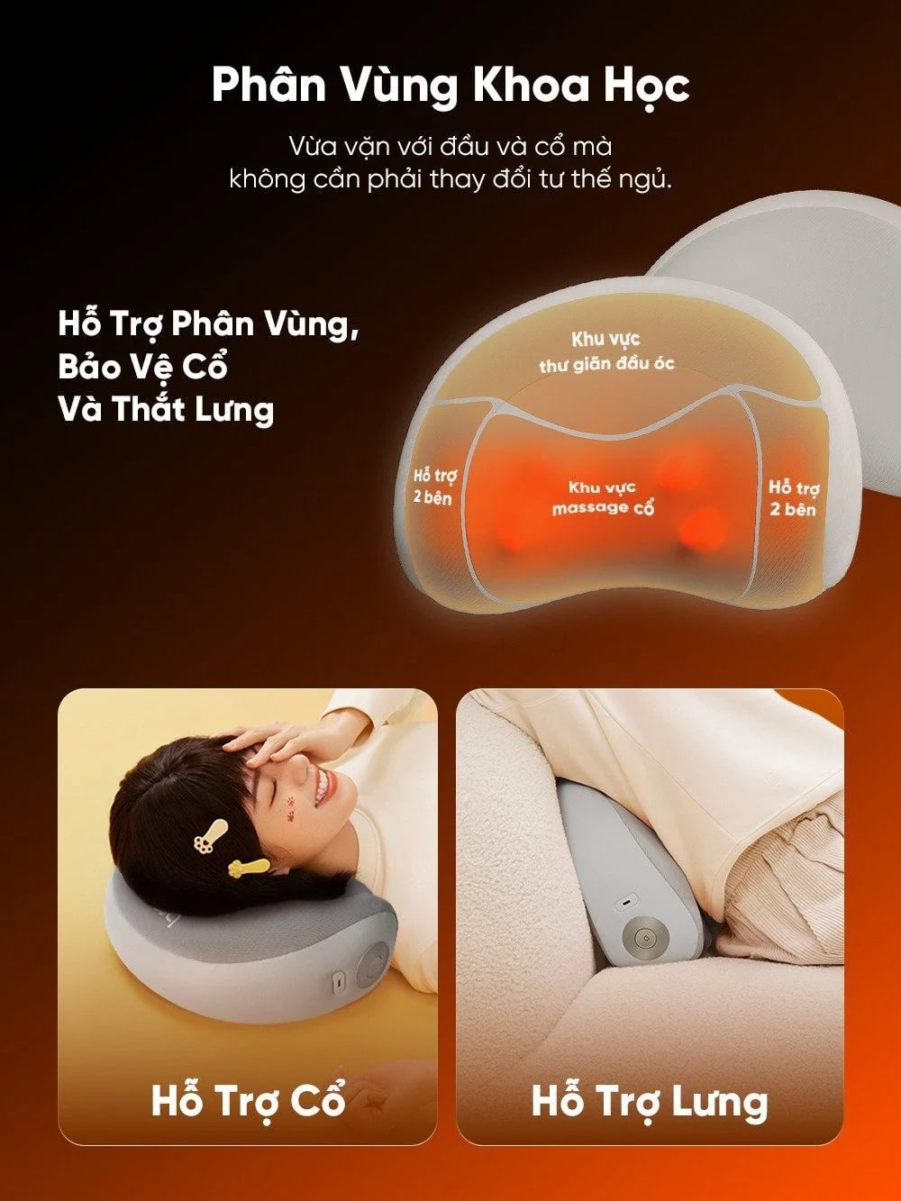 Gối Massage Cổ Và Lưng Đa Năng Breo P2 – ảnh 5