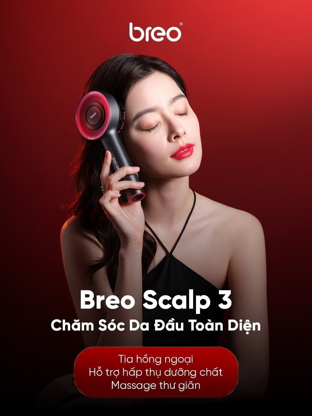 Lược Điện Massage Da Đầu Breo Scalp 3 – ảnh 2