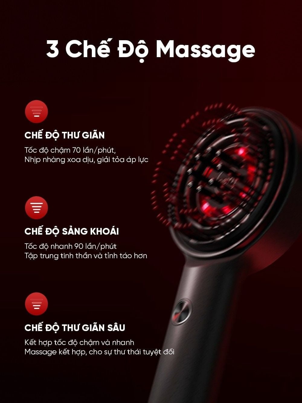 Lược Điện Massage Da Đầu Breo Scalp 3 – ảnh 4