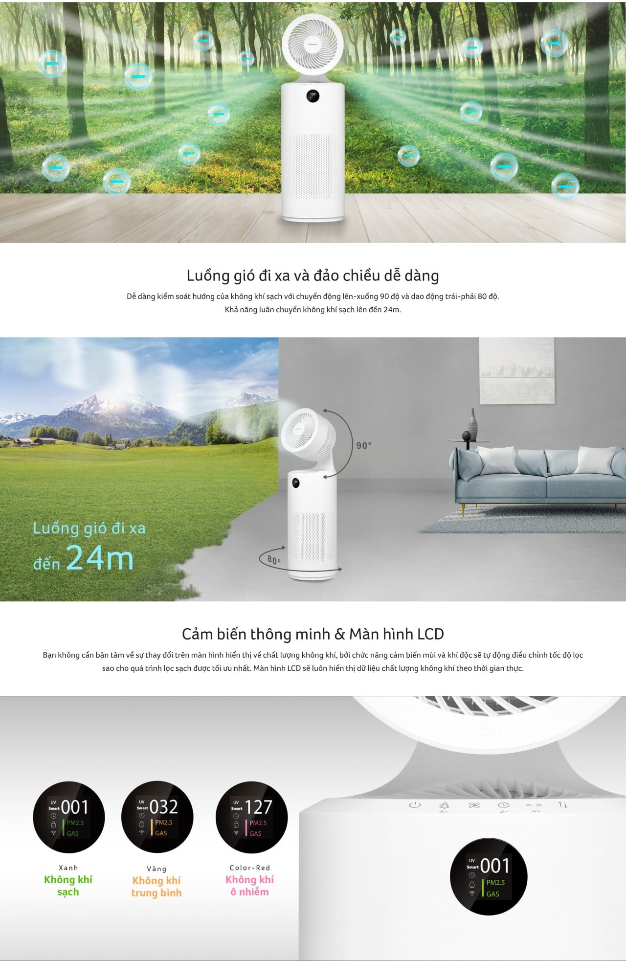 Máy lọc không khí Acerpure COOL C2-UVC – ảnh 8