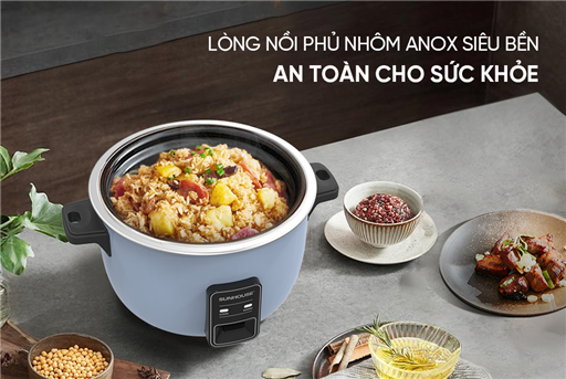 Nồi cơm điện nắp rời 5.6L Sunhouse SHD8156 – ảnh 3