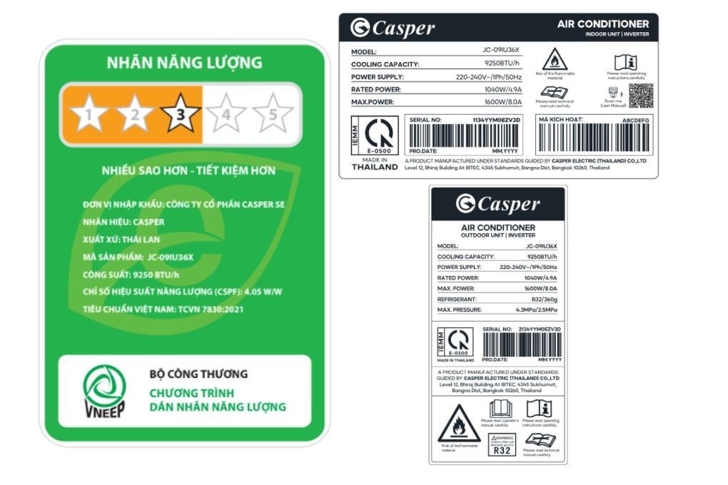 Máy lạnh Casper JC-09IU36X - hình ảnh thực tế