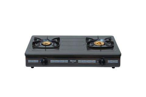 Bếp gas dương Rinnai RV-377(G)N 702mm 2 lò nấu, mặt thép phủ men