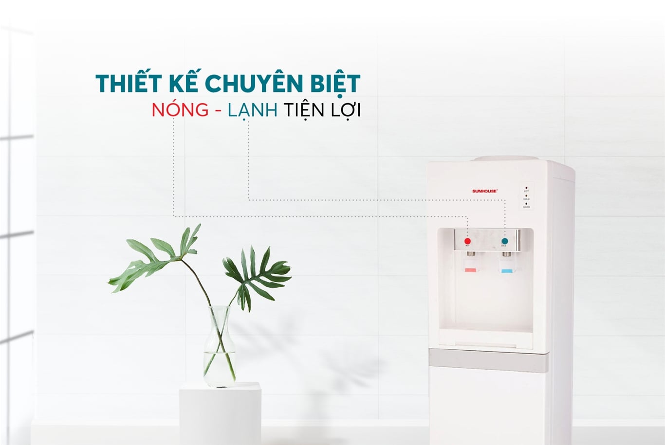 Cây nước nóng lạnh Sunhouse SHD9612 – ảnh 4
