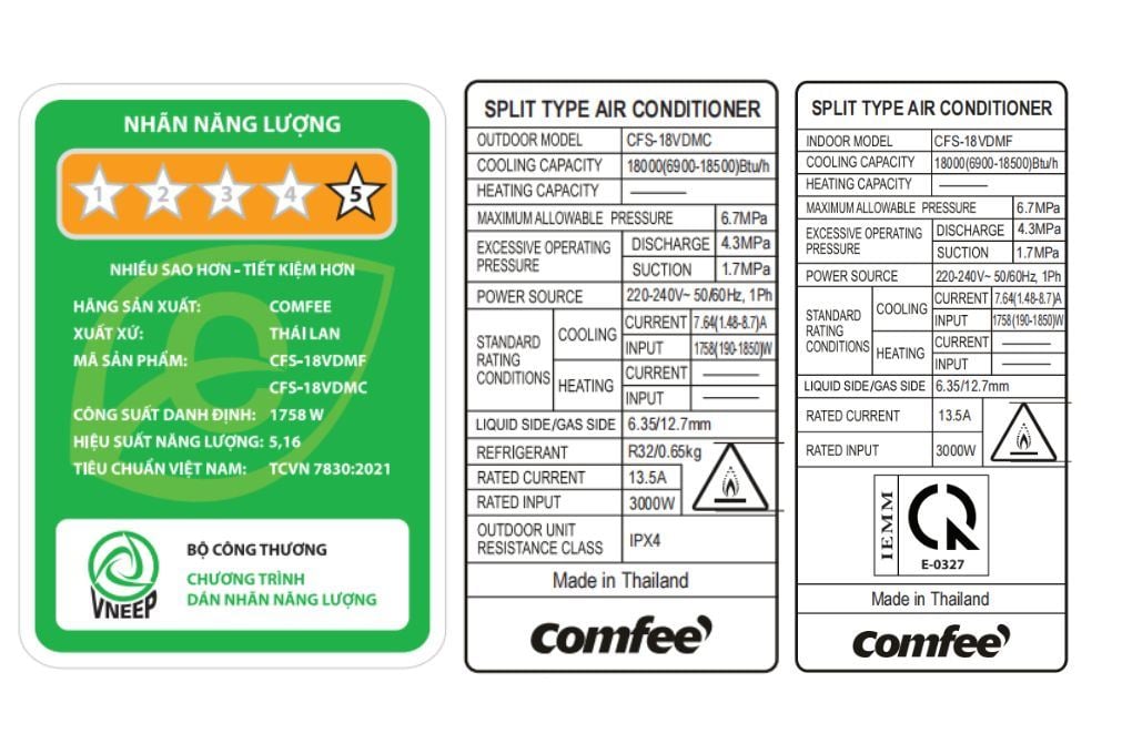 Máy lạnh Comfee CFS-18VDM - hình ảnh thực tế