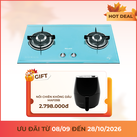 Bếp ga 2 vùng nấu 75cm Malloca AS920GR