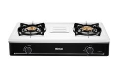 Bếp gas dương Rinnai RV-B274SB(S) 702mm 2 lò nấu, mặt thép không gỉ