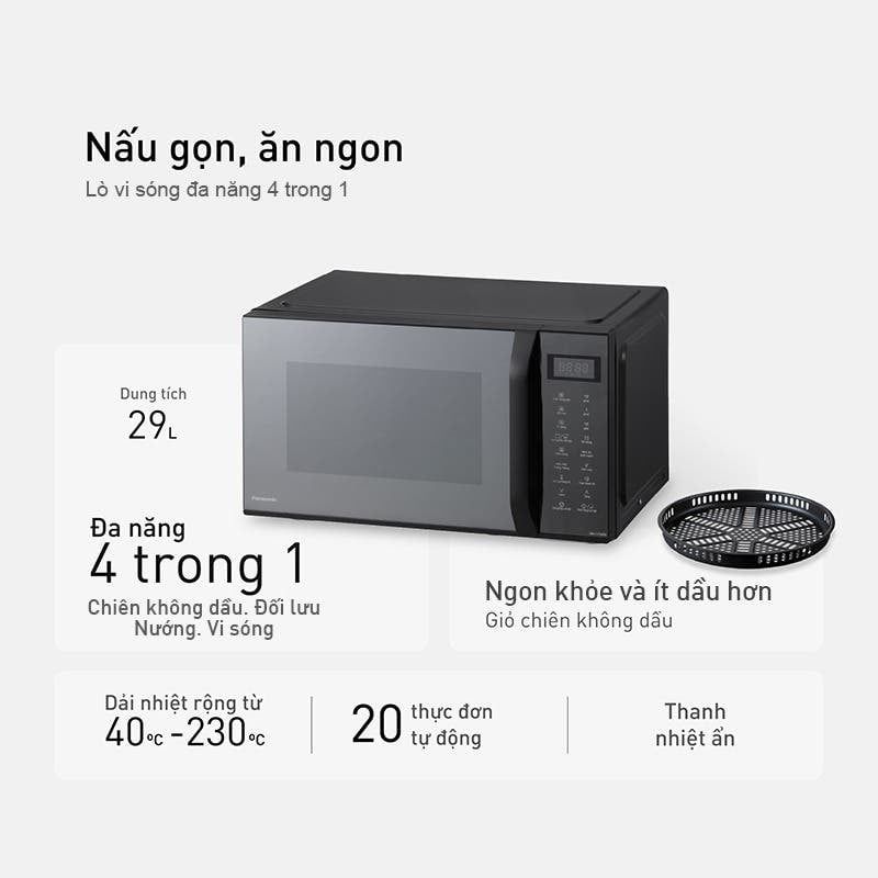 Lò vi sóng 29L Panasonic NN-CT56RBYUE