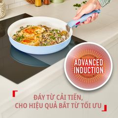 Bộ 5 nồi chảo 2 cán rời Tefal Ingenio Serenity L827SB04, 16/20/22/26/28cm, 4 nắp 16/20, xanh dương ảnh 6