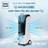  Quạt Điều Hòa Boss S102 Nhập Khẩu Thái Lan - Bảo Hành 12 Tháng, Có Remote 