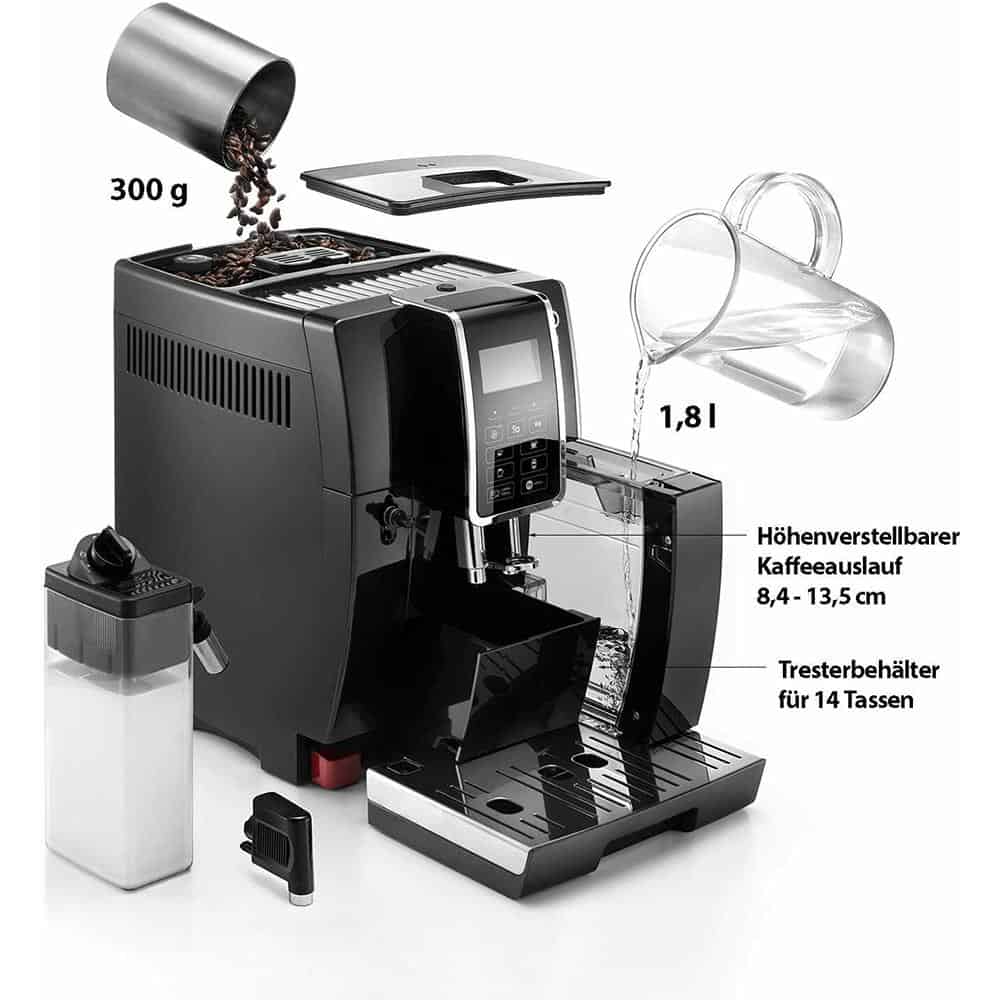 Máy pha cafe DeLonghi Dinamica ECAM 356.57.B – ảnh 6
