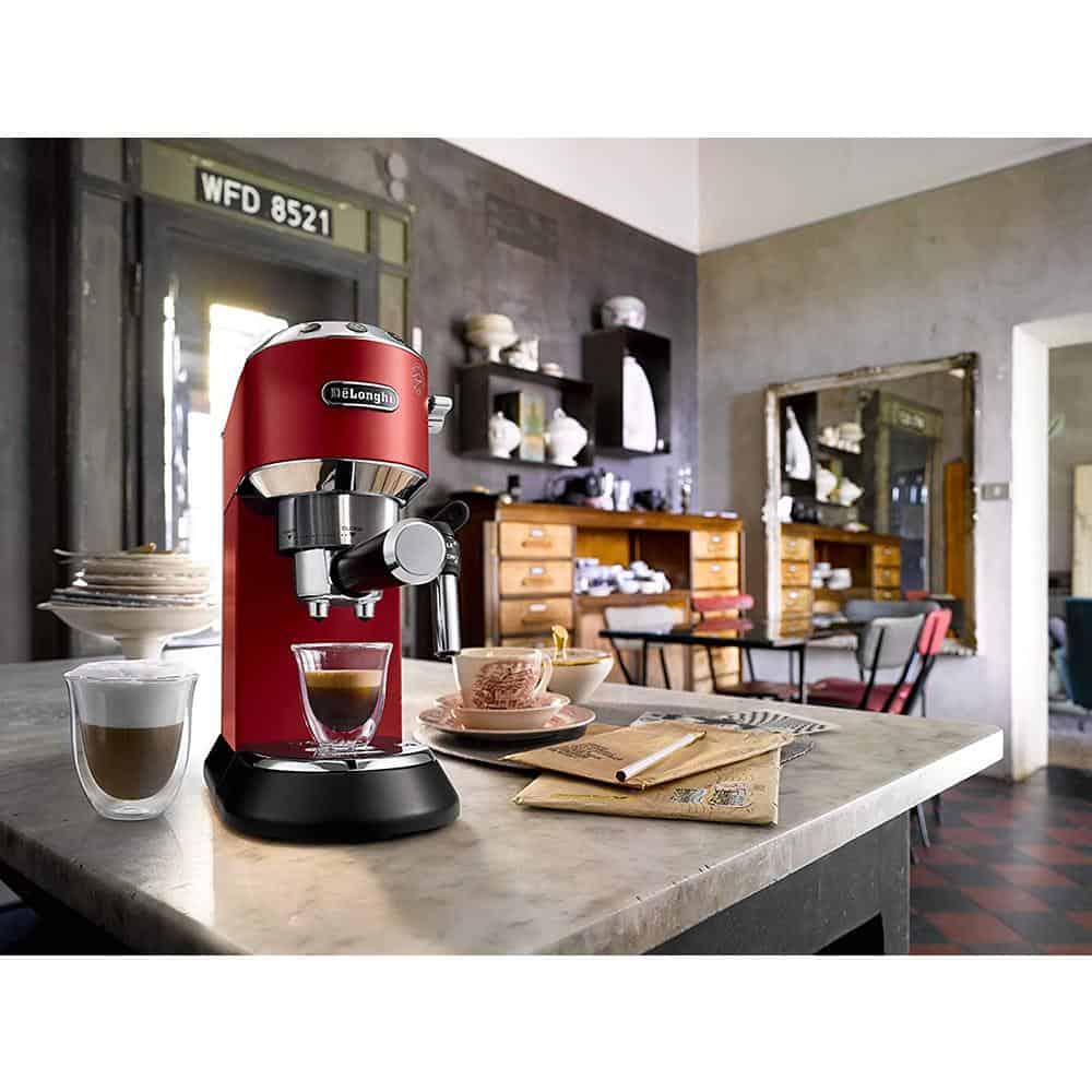 Máy pha cafe thủ công DeLonghi EC685.R Dedica Style – ảnh 6