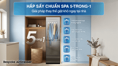 Tủ Chăm Sóc Quần Áo Thông Minh Samsung Bespoke AirDresser 5 móc DF24CB9900CRSV ảnh 4