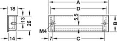 Tay Nắm Tủ Âm 110mm Hafele 151.99.901 ảnh 3