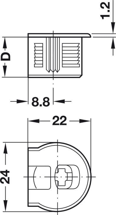 Thân Ốc Liên Kết Cho Gỗ Dày Từ 19mm Hafele 263.14.705 - Thân ốc liên kết Hafele 263.14.705 và yếu tố thẩm mỹ Thân Ốc Liên Kết Cho Gỗ Dày Từ 19mm Hafele 263.14.705 - Thân ốc liên kết Hafele 263.14.705 và yếu tố thẩm mỹ
