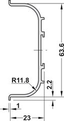 Tay Nắm Tủ Dạng Thanh Ngang Hafele 126.36.300 ảnh 4