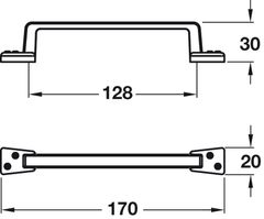 Tay Nắm Tủ Cổ Điển 170mm Hafele 107.03.115 ảnh 2