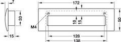 Tay Nắm Tủ Âm 172mm Hafele 151.22.600 ảnh 2