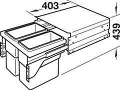 Thùng Đựng Rác 600mm Hafele 502.73.902 ảnh 2