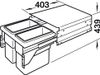 Thùng Đựng Rác 600mm Hafele 502.73.902