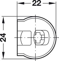 Thân Ốc Liên Kết Cho Gỗ Dày Từ 19mm Hafele 263.14.705 ảnh 3