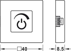 Công Tắc Cảm Biến Tắt/Mở Đèn Led Hafele 833.89.134 ảnh 2