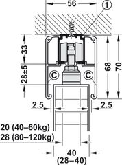 Phụ Kiện Cửa Trượt Slido Classic 120P Hafele 941.25.134 ảnh 4