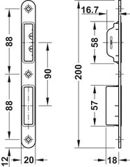 Hộp khóa Hafele 911.39.513 ảnh 2