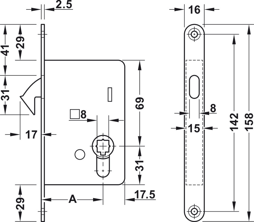Bộ Thân Khóa Cho Cửa Trượt Hafele 911.26.524 - Chọn bộ thân khóa Cho cửa trượt Häfele 911.26.524 theo kích thước và tải trọng Bộ Thân Khóa Cho Cửa Trượt Hafele 911.26.524 - Chọn bộ thân khóa Cho cửa trượt Häfele 911.26.524 theo kích thước và tải trọng