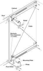 Phụ Kiện Bản Lề Cho Cửa 1 Cánh 16 - 19mm Hafele 408.24.020 ảnh 4