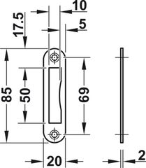 Thân khoá deadlock Hafele 911.22.297 ảnh 3