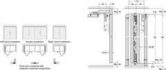 Fol.concepta 25 rh 1420/1851-2600mm Hafele 408.31.011 ảnh 4