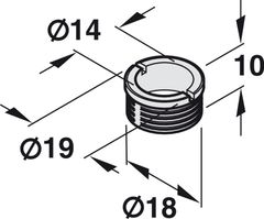 Vòng đệm cho khoá burget Hafele 911.61.065 ảnh 2
