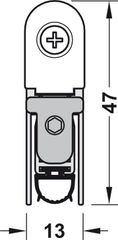 Thanh Chắn Bụi Tự Động 1208mm Hafele 950.45.018 ảnh 3