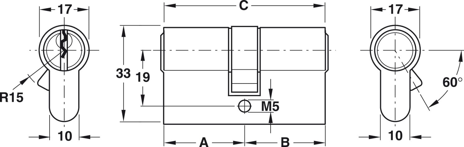 Ruột Khóa Ban Công 70mm Hafele 916.96.017 - Vì sao ruột khóa quan trọng với an toàn cửa