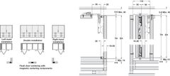Folding f.concepta 25 lh 1250-1850mm Hafele 408.31.008 ảnh 5