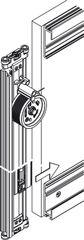 Concepta connec.track silv.2do.110/650mm Hafele 408.30.093 ảnh 2
