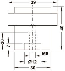 Chặn Cửa Gắn Sàn Hafele 937.55.100 ảnh 2