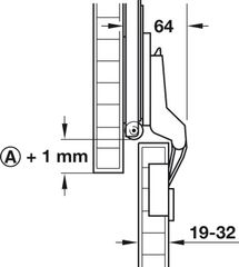 Phụ Kiện Bản Lề Cho Cửa 1 Cánh 19 - 32mm Hafele 408.24.002 ảnh 3