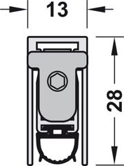 Thanh Chắn Bụi Tự Động 1208mm Hafele 950.45.018 ảnh 4