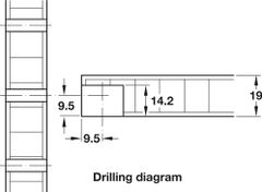Bas Kệ Loại Lắp Nhấn Hafele 282.43.905 ảnh 3