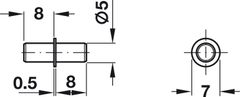 Bas Kệ Loại Lắp Nhấn Hafele 282.43.905 ảnh 2